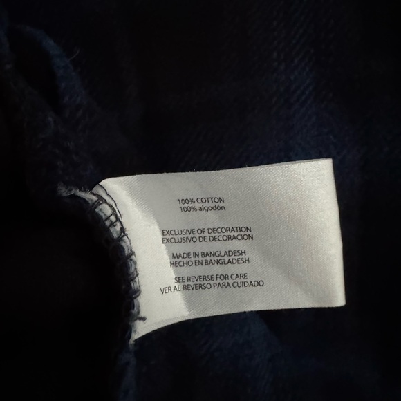 Orvis Men's Black & Blue Flannel Cotton Big Bear Heavyweight Shirt size large - Picture 5 of 5